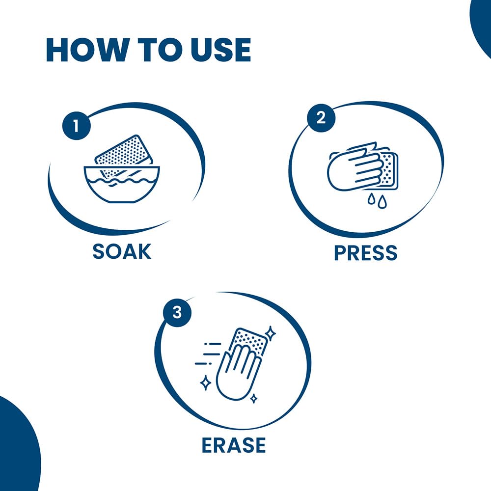 Magic Eraser | Pack of 4 | No Scratch Multi-Surface Cleaning Sponge