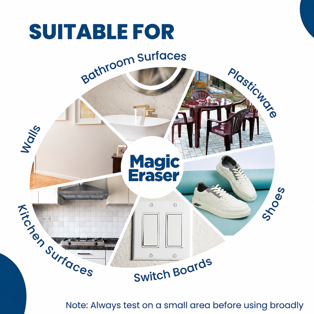 Magic Eraser | Pack of 4 | No Scratch Multi-Surface Cleaning Sponge